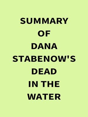 cover image of Summary of Dana Stabenow's Dead in the Water